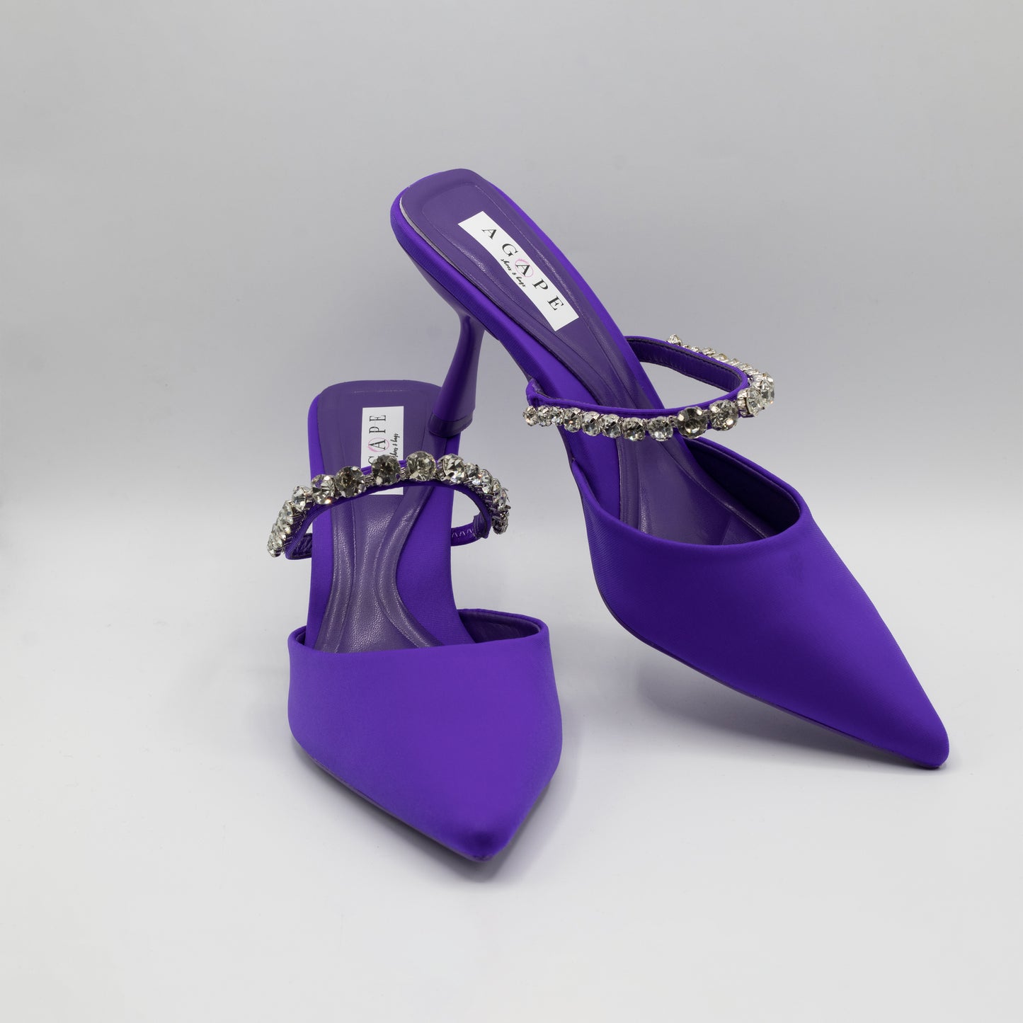 SCARPE CON TACCO FIRENZE VIOLA